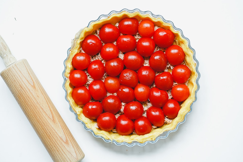 Quiche Thon Tomates et Moutarde La Cuisine de Géraldine