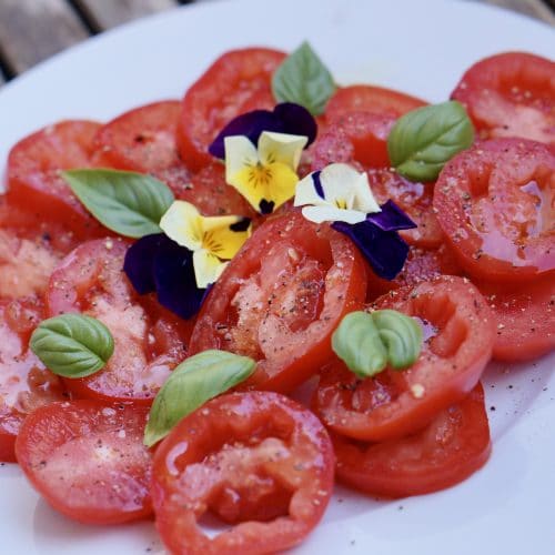 tomates, salade, tomatoes, salad, sa marzano