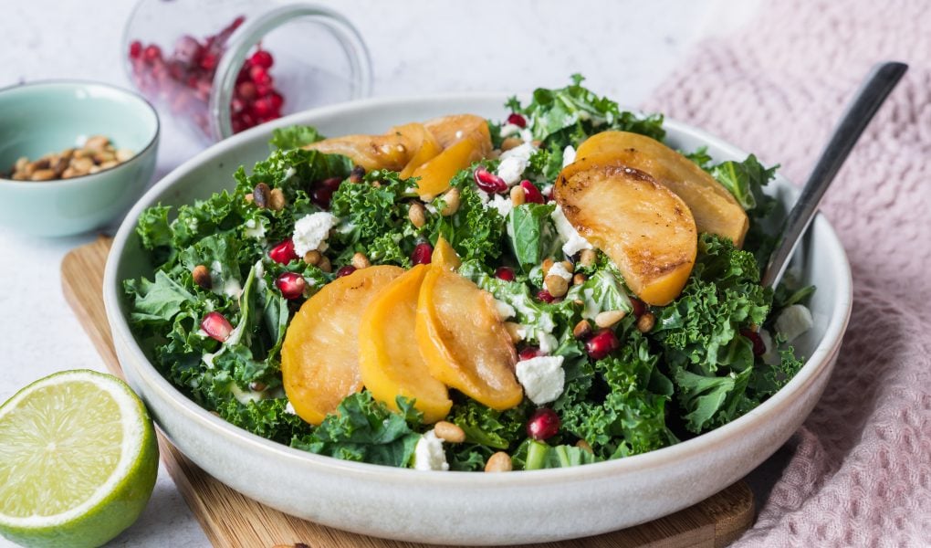 Grünkohlsalat mit Apfel und Feta | La Cuisine de Géraldine