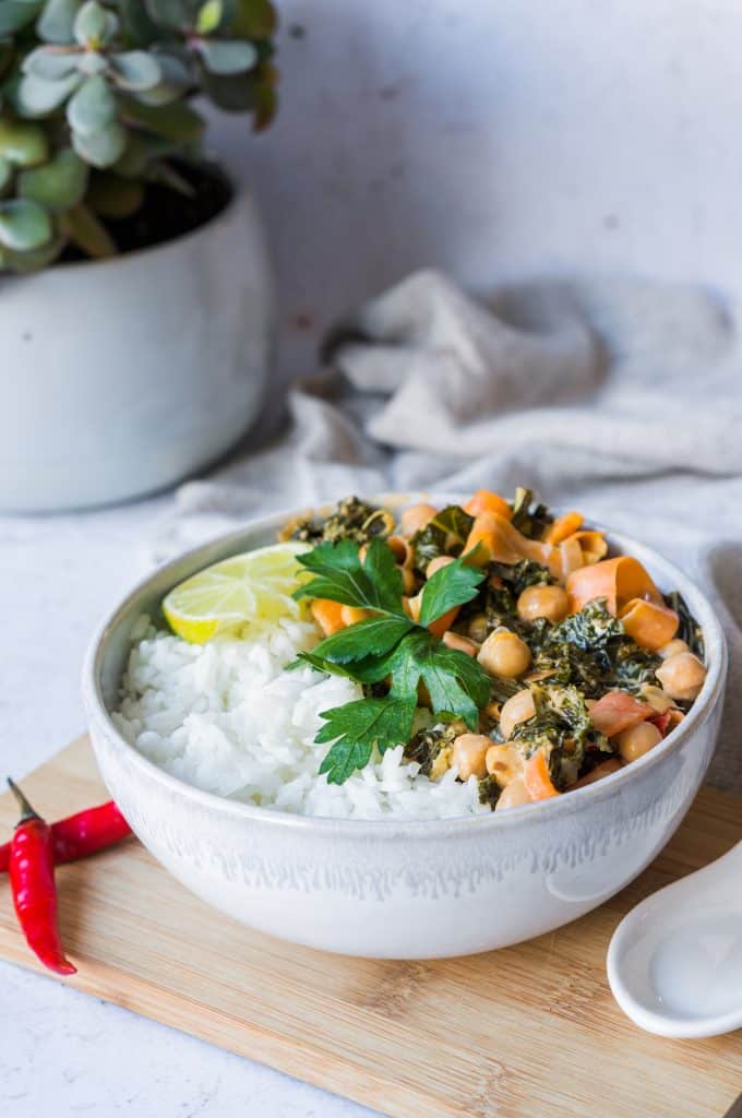 Kale and Chickpea Curry