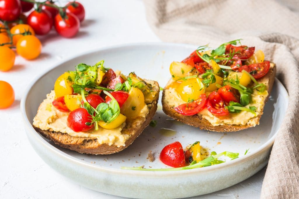 Tartine Healthy Houmous et Tomates Cerises