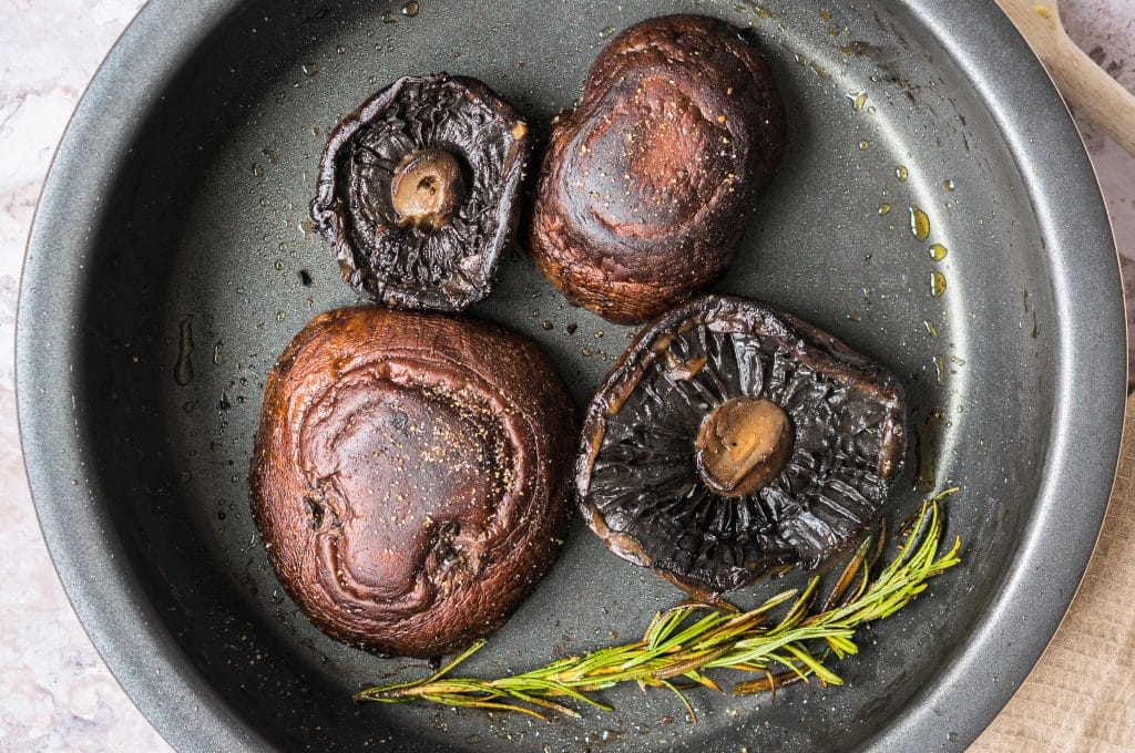 Portobello-Pilz als Steak