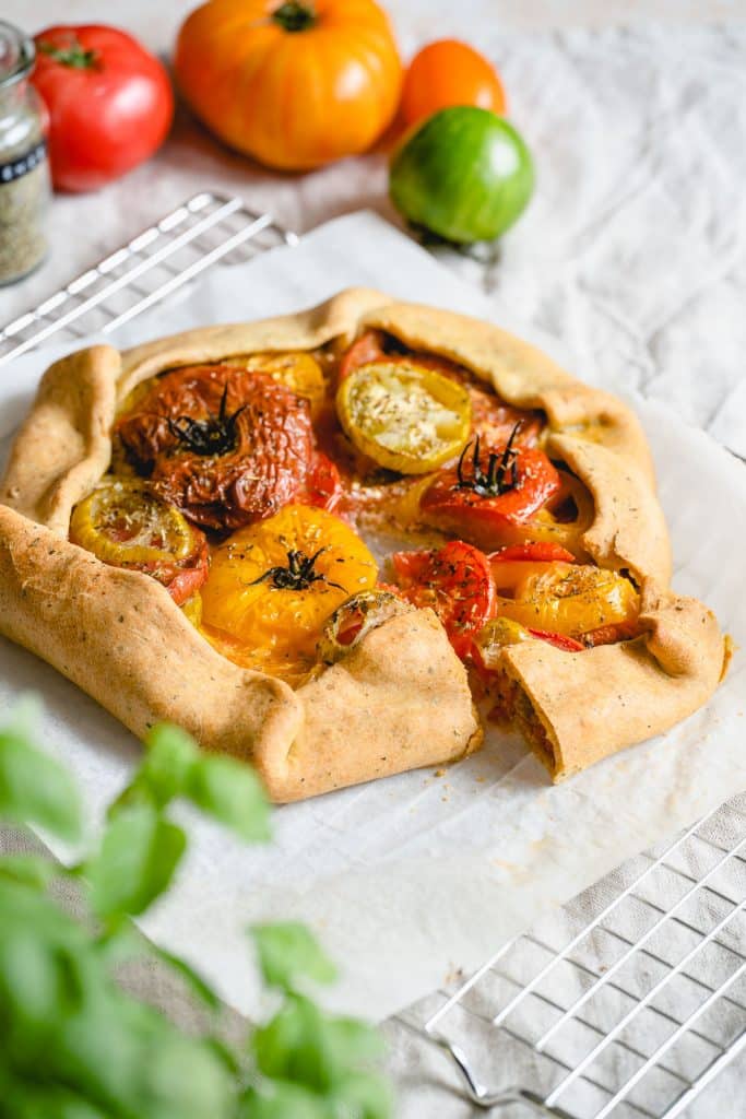 French Galette with Tomatoes,