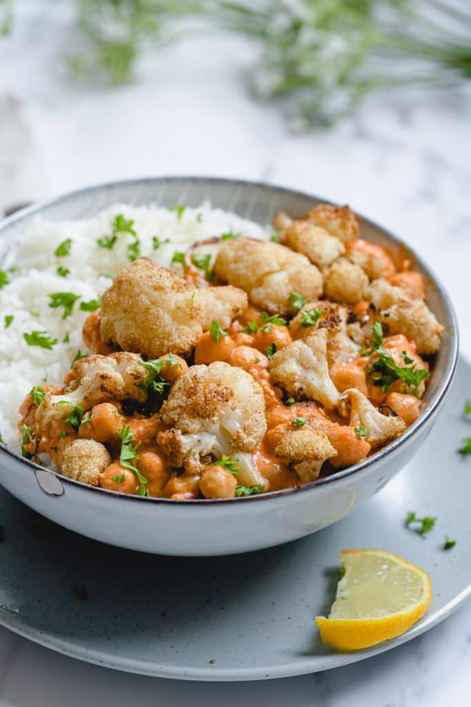 Vegetarian Curry with Roasted Cauliflower