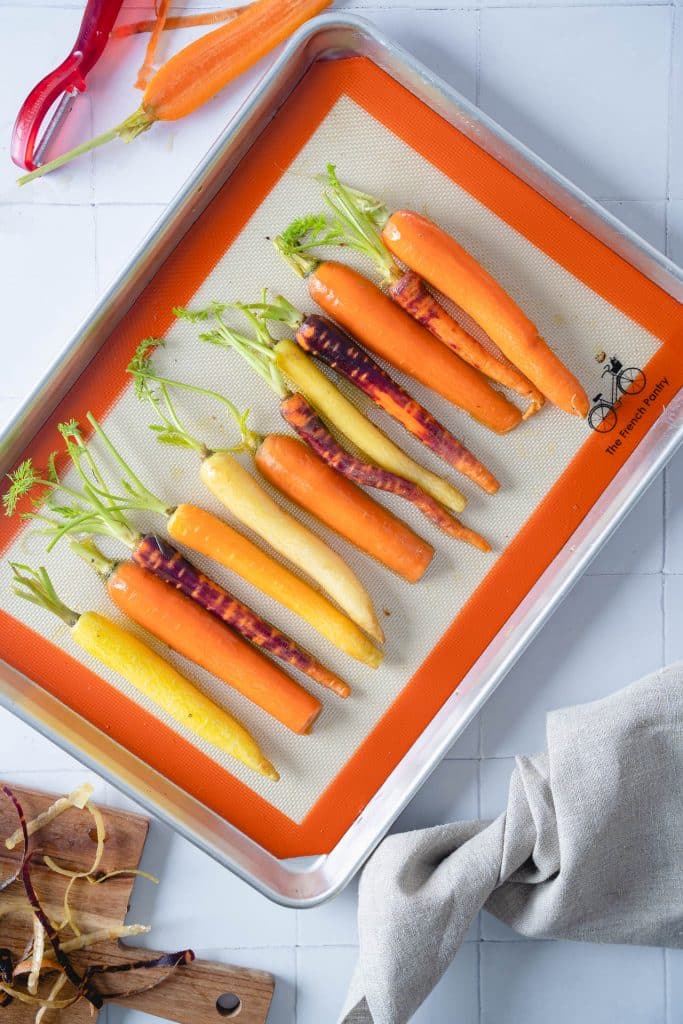 Oven Roasted Carrots with Hummus