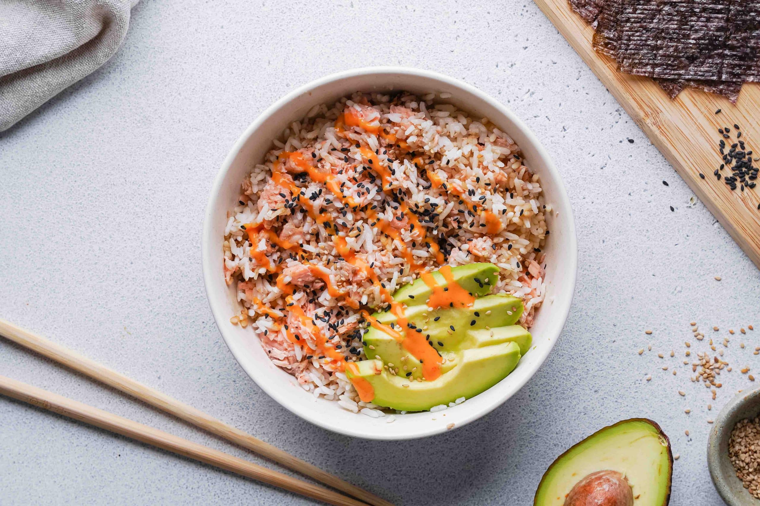 TikTok Salmon Rice Bowl