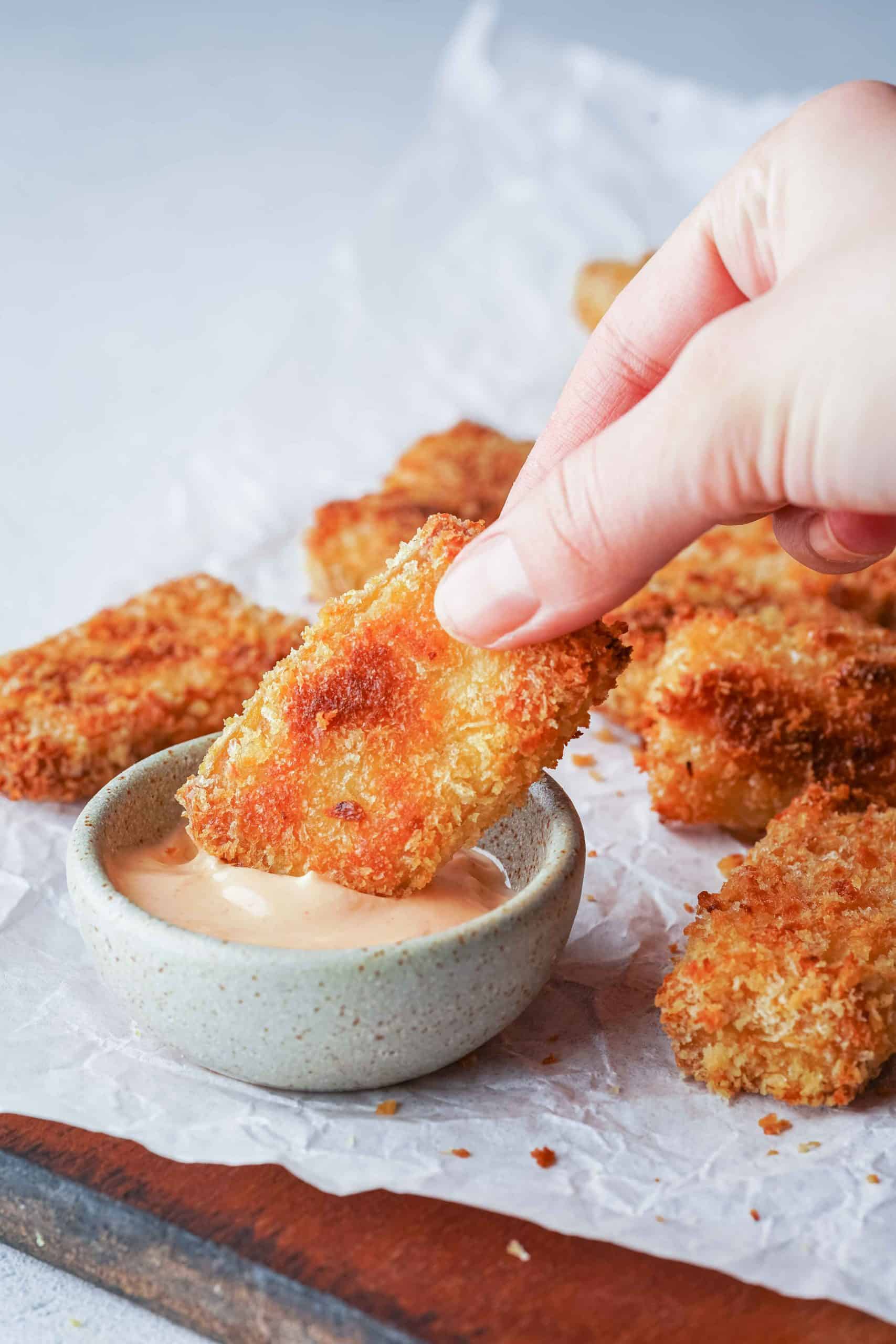 Crispy Panko Tofu (oven baked) La Cuisine de Géraldine