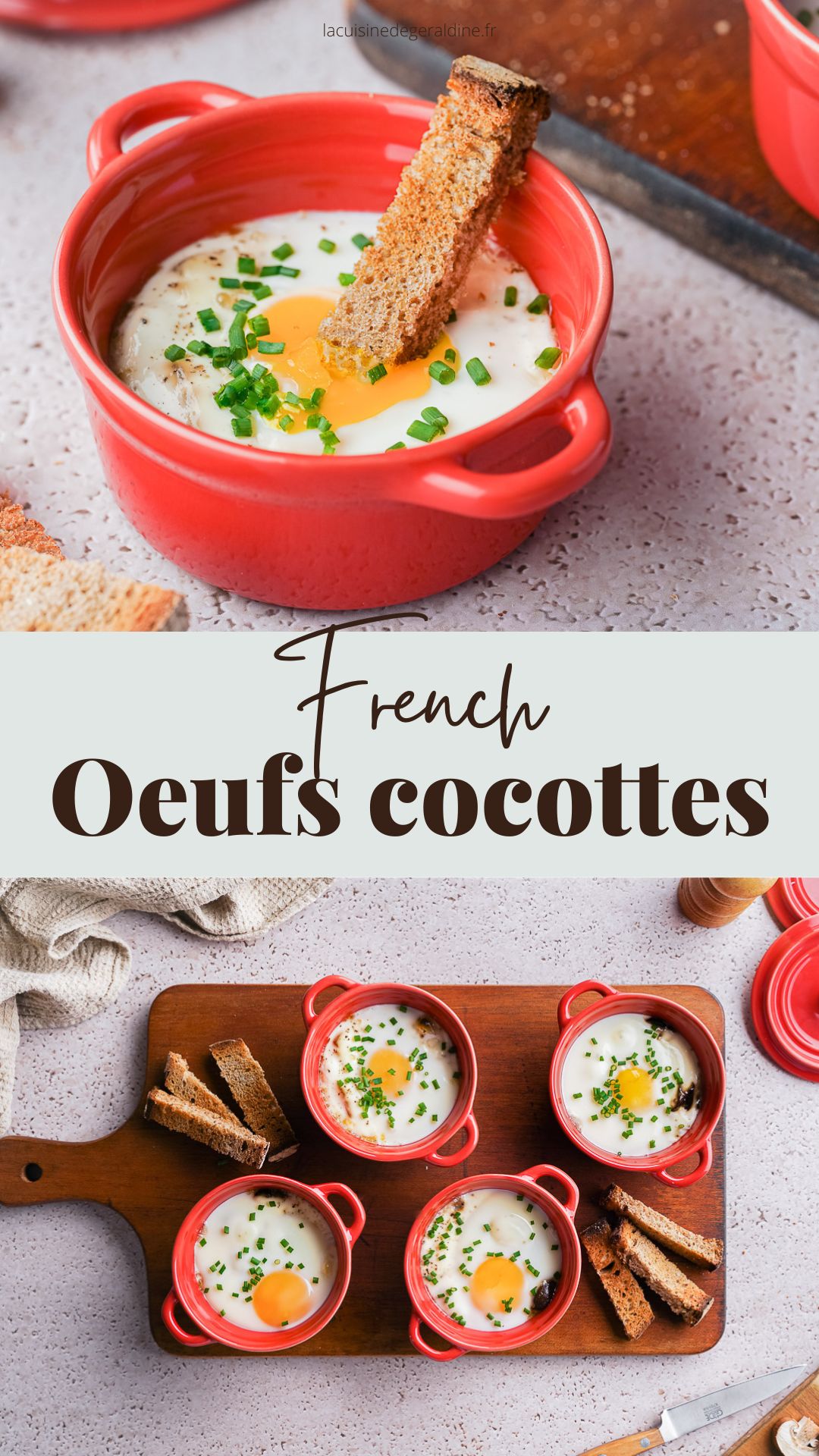 Oeufs Cocotte (French Baked Eggs) | La Cuisine De Géraldine