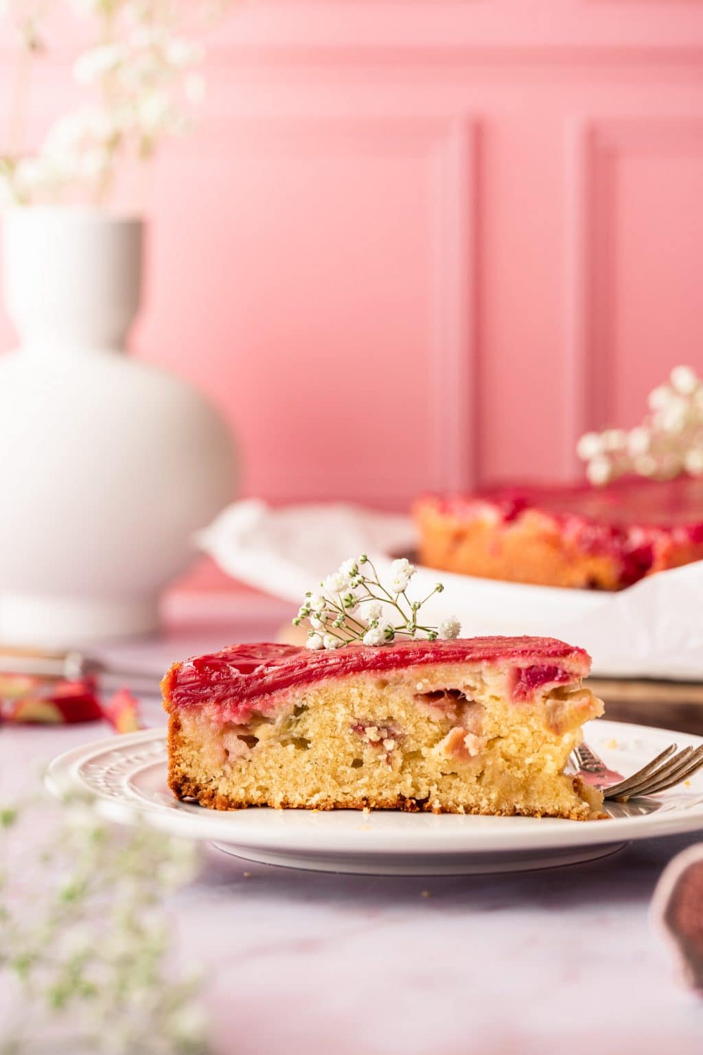 Rhubarb Upside-down Cake | La Cuisine De Géraldine