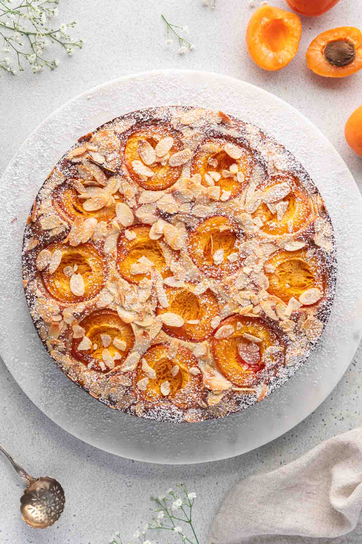 Gâteau aux abricots et aux amandes (sans gluten)