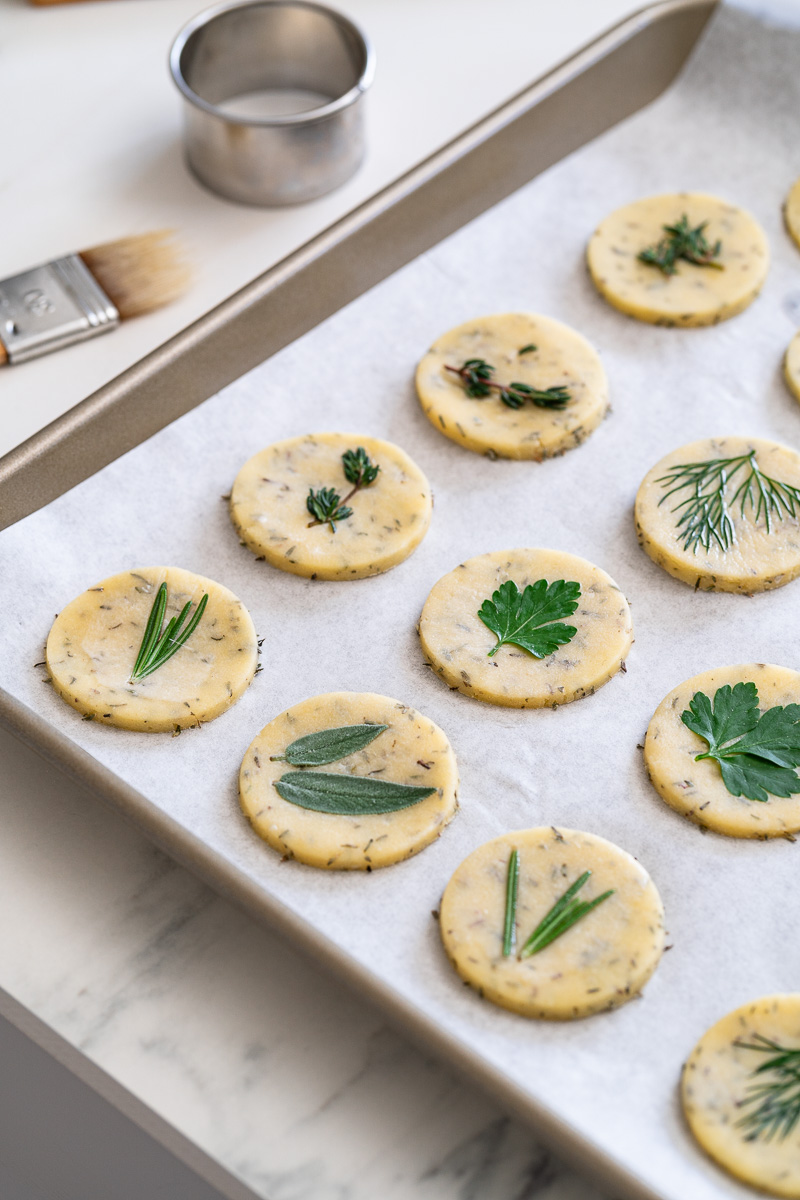 Savoury Herb and Parmesan cookies