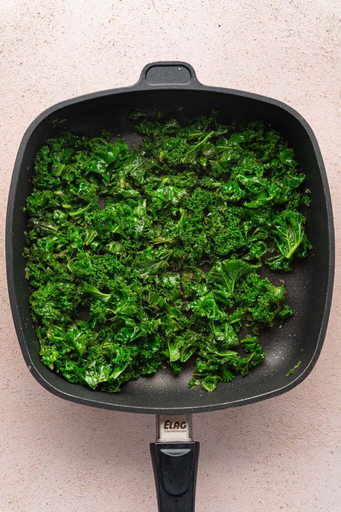Kale in a pan