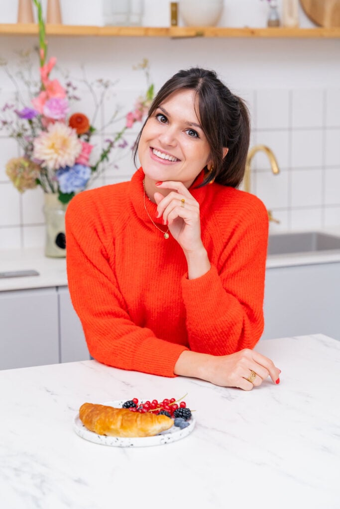 Portrait de Geraldine Leverd, auteur de La Cuisine de Géraldine, un blog de recette française saines et simples. 