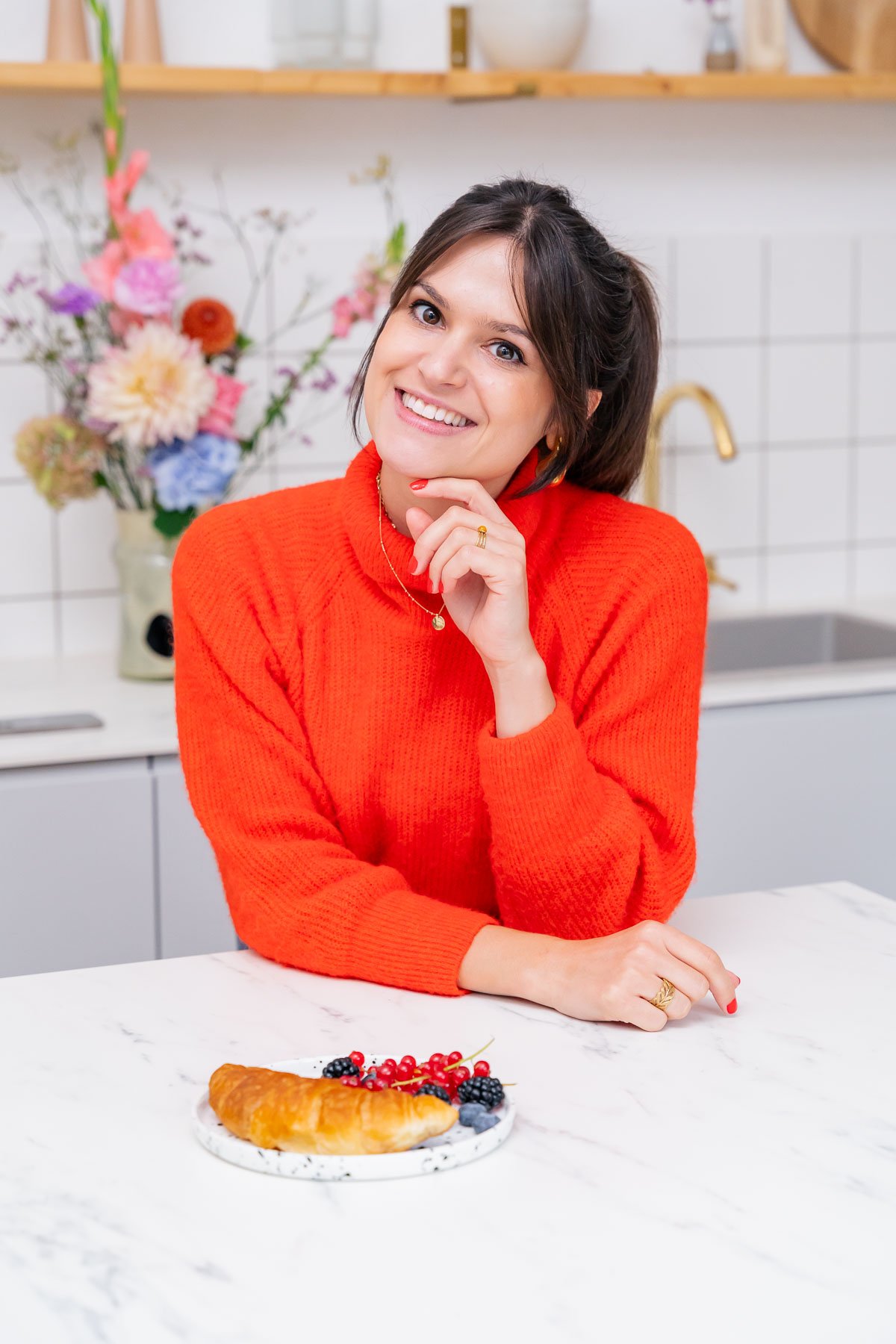 Portrait de Geraldine Leverd, auteur de La Cuisine de Géraldine, un blog de recette française saines et simples.